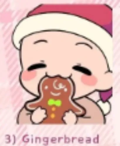 Buki gingerbread nom emote