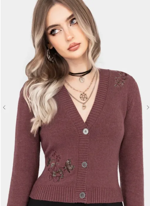 Embroidered Cotton Cardigan