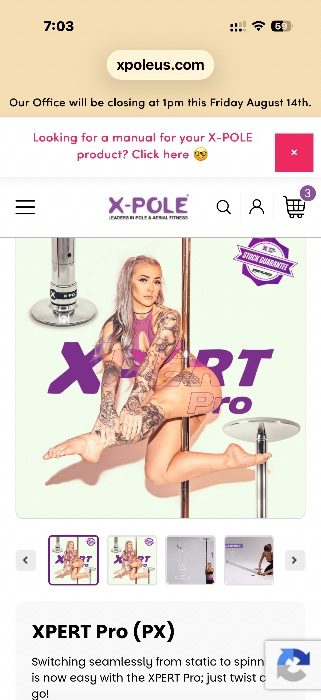 Xpole x-pert spinning pole