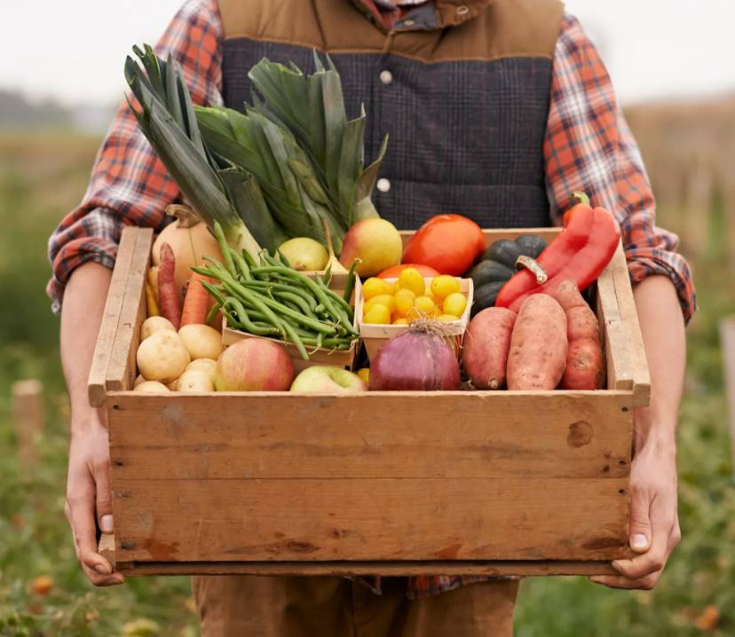 Weekly organic grocery shopping 
