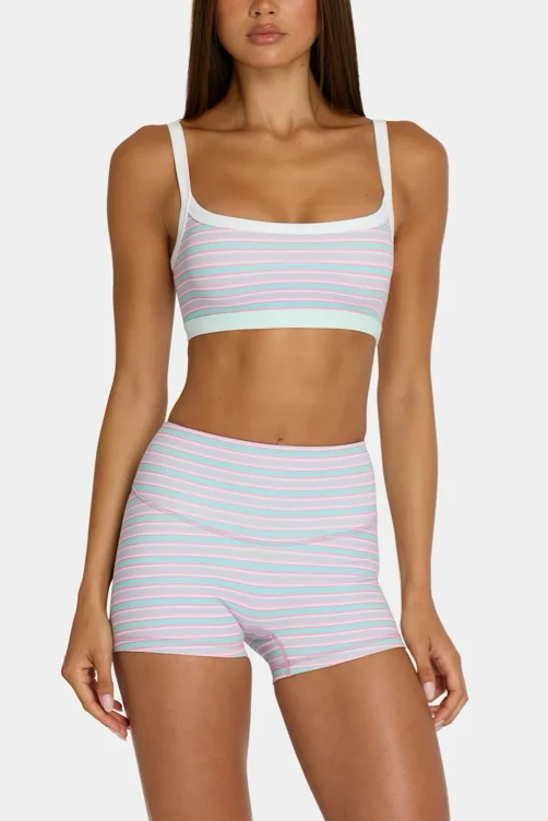 Striped workout set