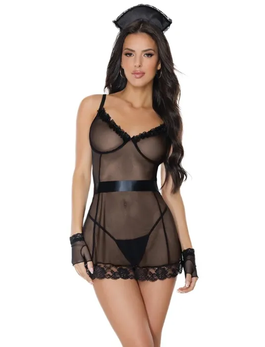 Naughty French Maid Lingerie Costume