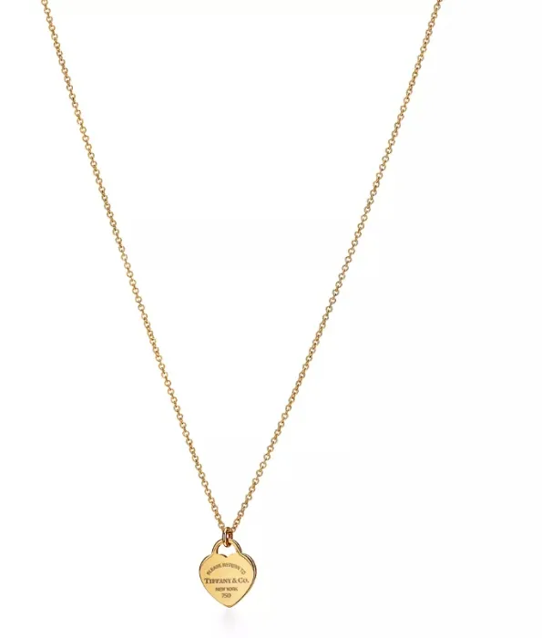 Return to Tiffany® Mini Heart Tag Pendant in Yellow Gold