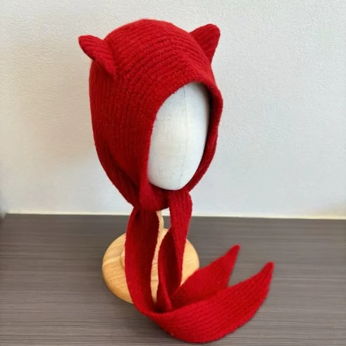  Knitted Balaclava Scarf Korean😈
