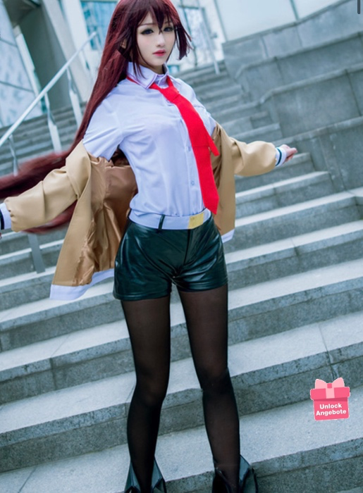 Anime Steins Gate Assistant Makise Kurisu Cosplay Kostüm Cosplay Uniform