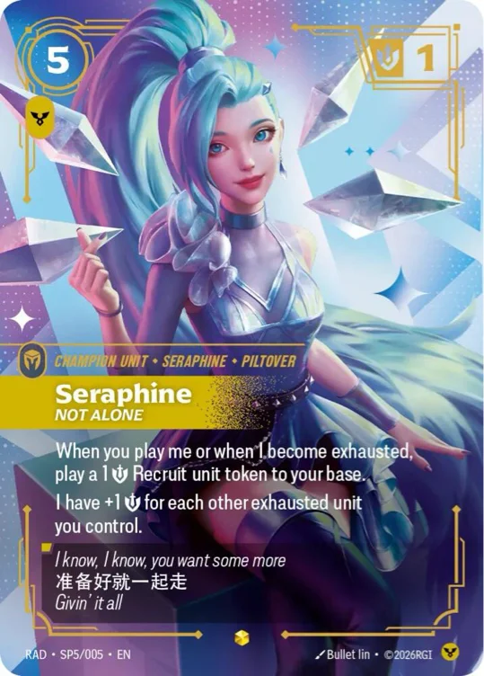 Riftbound K/DA Seraphine TGC