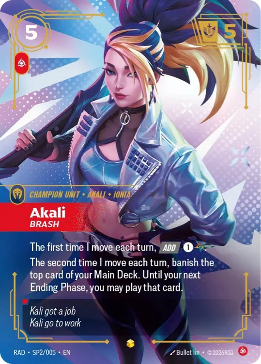 Riftbound K/DA Akali TCG