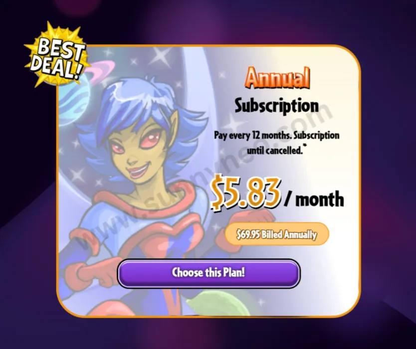 Neopets Yearly Subscription