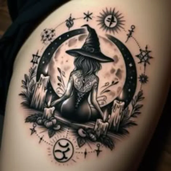 Medium Witchy Tattoo