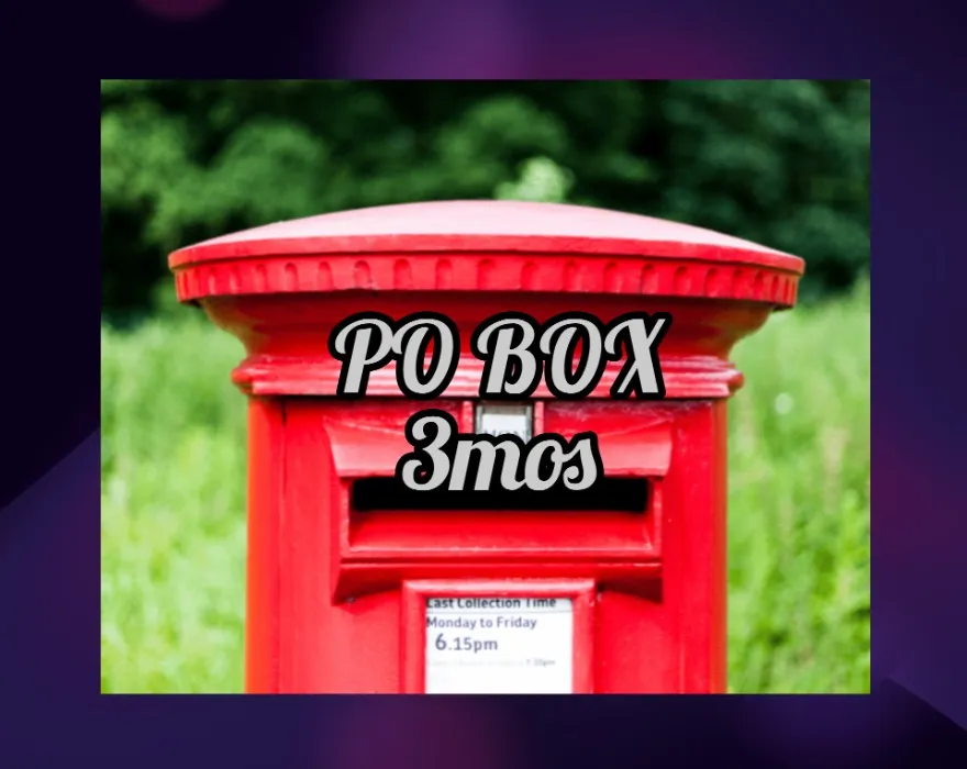 PO Box 3mos
