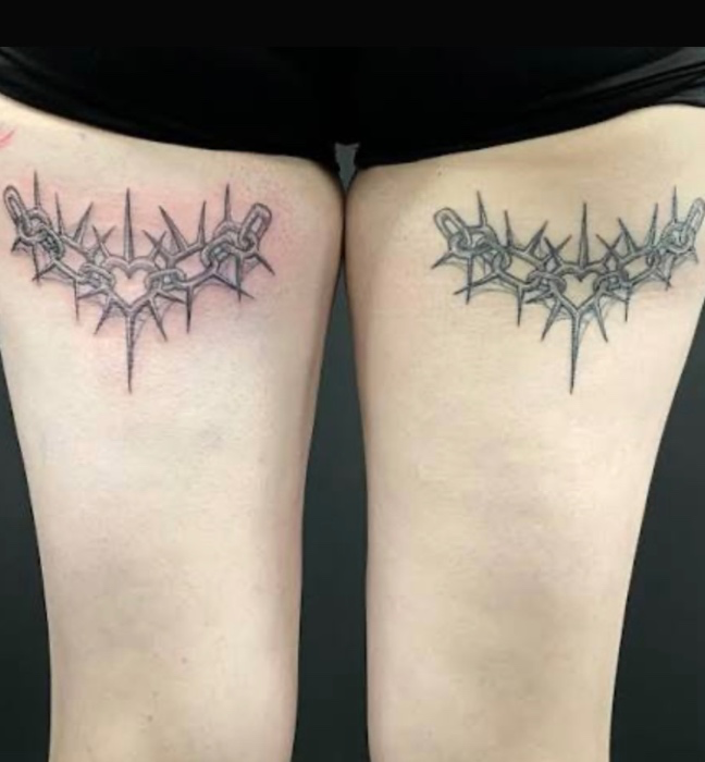 back of thigh tatties 