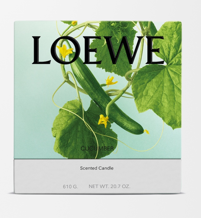 Medium Cucumber candle Green - LOEWE USA Official Website