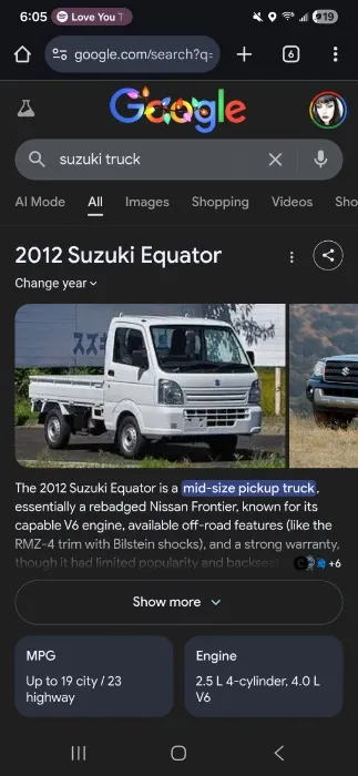 Suszuki truck