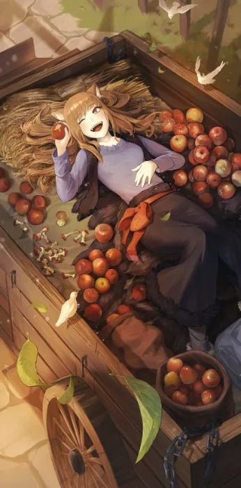 A whole cart of apples!!!