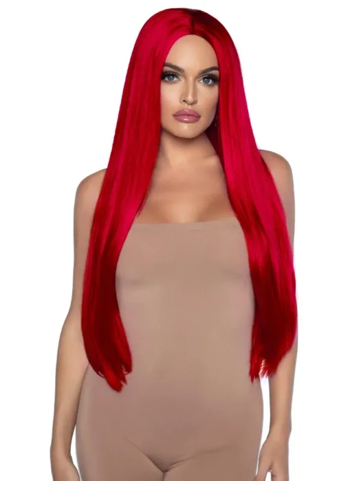 33" Long Straight Wig ❤️ Red