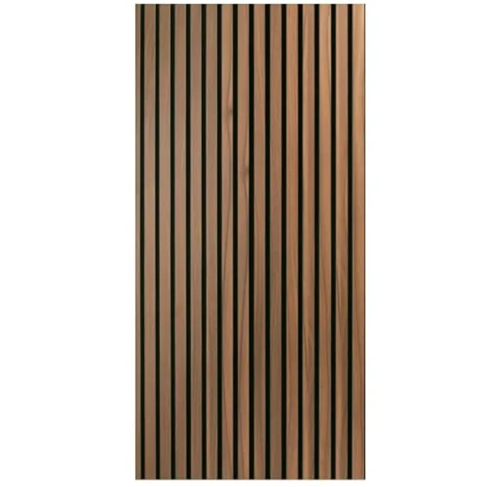 Art3d Walnut Brown Wood Slat Acoustic Panels, 4-Pack - 4 pieces - 47.2 x 23.6 in. - Walnut
