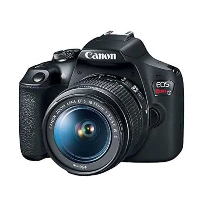Canon EOS Rebel T7 EF-S DSLR Camera with 18-55mm Lens, Built-in Wi-Fi, 24.1 MP CMOS Sensor, DIGIC 4+ Image Processor and Full HD Videos - EF-S 18-55mm IS II