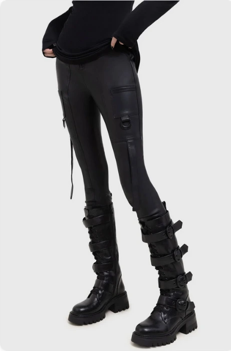 Atramentous Trousers |  Black / 63% Polyurethane 37% Polyester