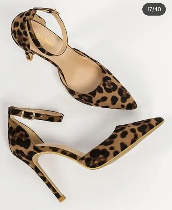 Cheetah-print high heels