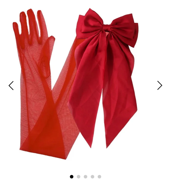 Madamoiselle Bow Glove - Red