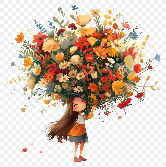 BIG bouquet of flowers!