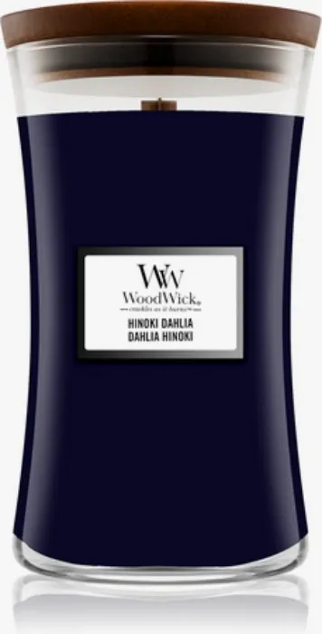 Woodwick Hinoki Dahlia candle 