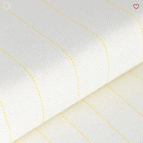 Polyester - cotton Tufting cloth canvas with yellow line 