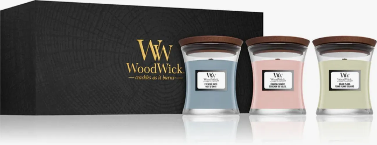 Woodwick Evening Onyx & Solar Ylang & Coastal Sunset 