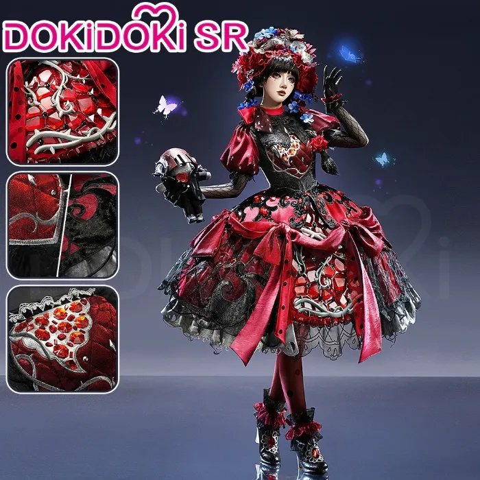 DokiDoki-SR Game Identity V Cosplay Little Girl Miss Pomegranate Plate Costume / Doll / Wig idv | Costume Only(Bustle Exclude) / S-Order Processing Time Refer to Description Page