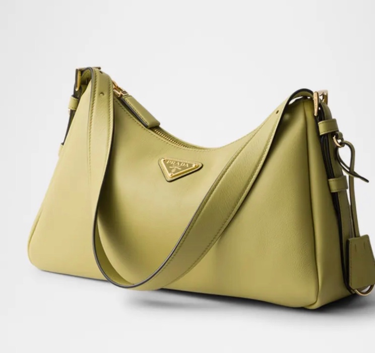 Prada Aimee Medium Calfskin Leather Shoulder Bag