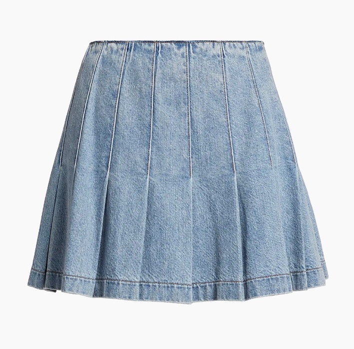 Alice + Olivia Carter Denim Skirt