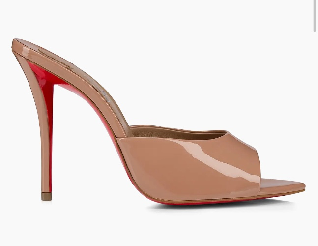 Christian Louboutin Miss Z 100MM Patent Leather Mules