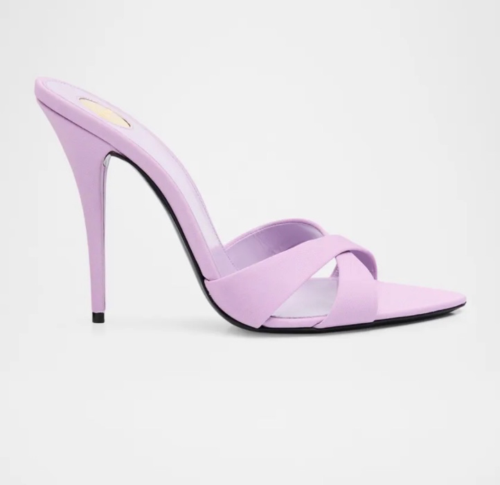 Saint Laurent 110mm Cady Mantero Mule Sandals