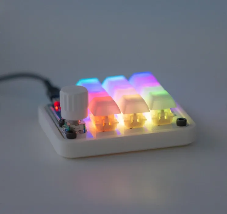 ZM 9K - w/ Dial Hotswap Mech Macropad -- (QMK/Vial) Easily Programmable Keys Through GUI) [color: GHOST]