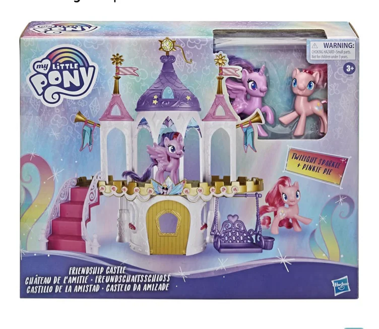 Amazon.com: My Little Pony Friendship Castle Playset Including Twilight Sparkle and Pinkie Pie Figures (Amazon Exclusive)