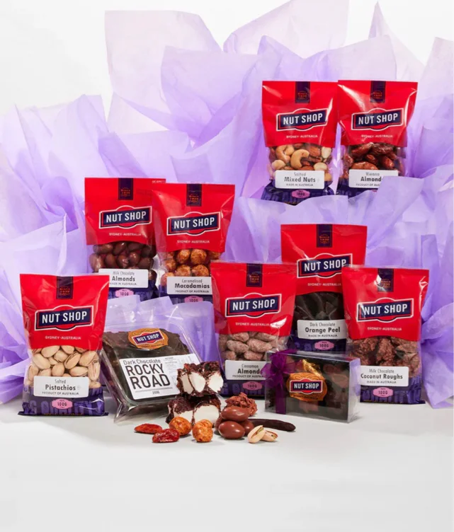 My favourite nut shop milk chocolate hamper 