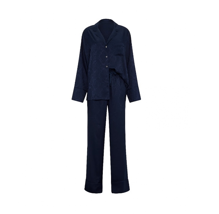 Pyjama long en satin Signature