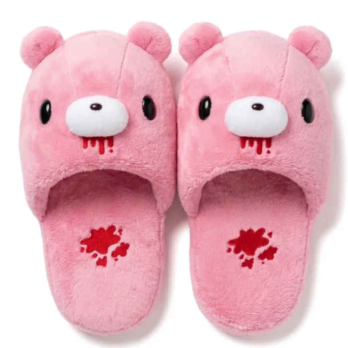 Chinelo de Pelúcia Urso Gloomy Rosa Fofo – Pantufas Macias e Quentes com Design de Costura de Sangue, Sapatos de Desenho Animado para Uso Interno - AliExpress 322
