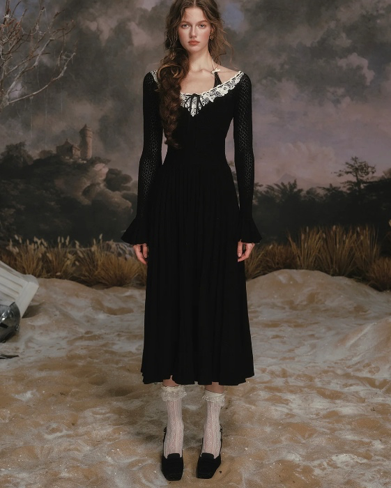 Symphony of Blossom Knit Dress