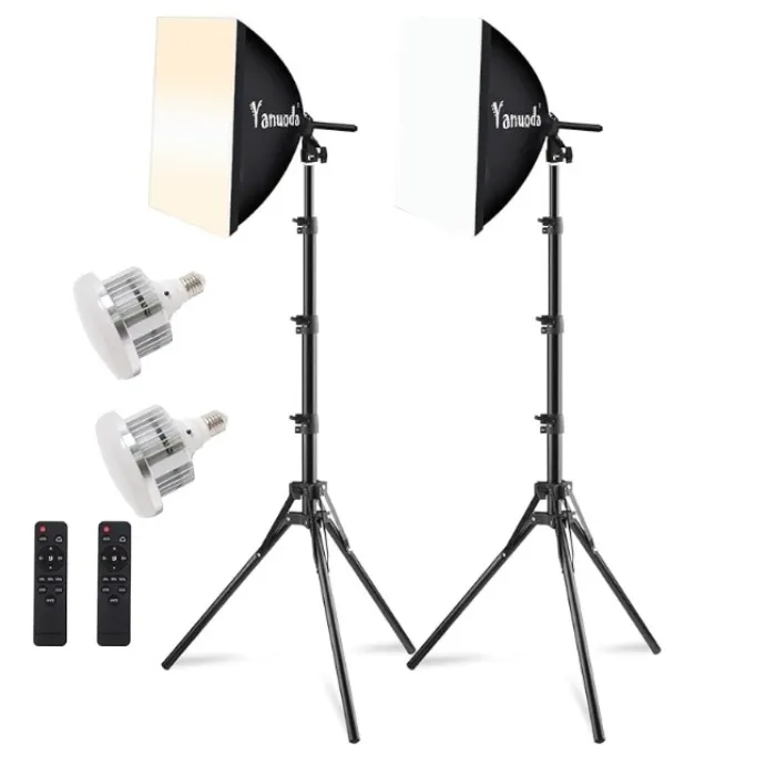 Two Professional Softbox Lighting Lits