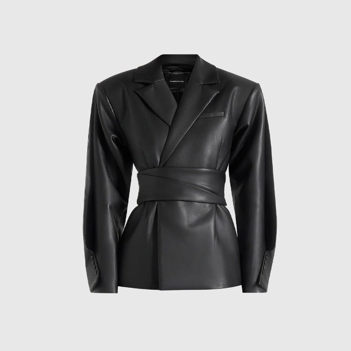 EVENING LEATHER BLAZER