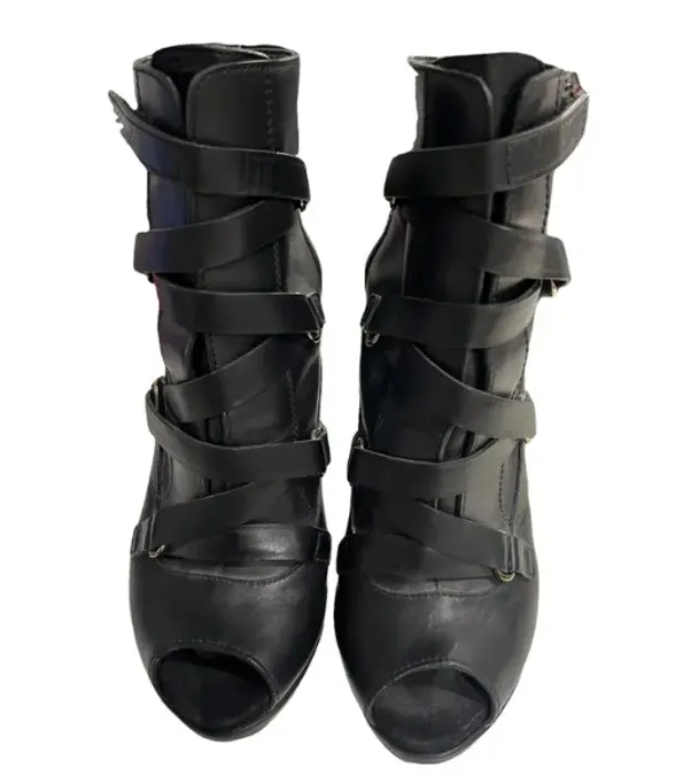 Leather heels