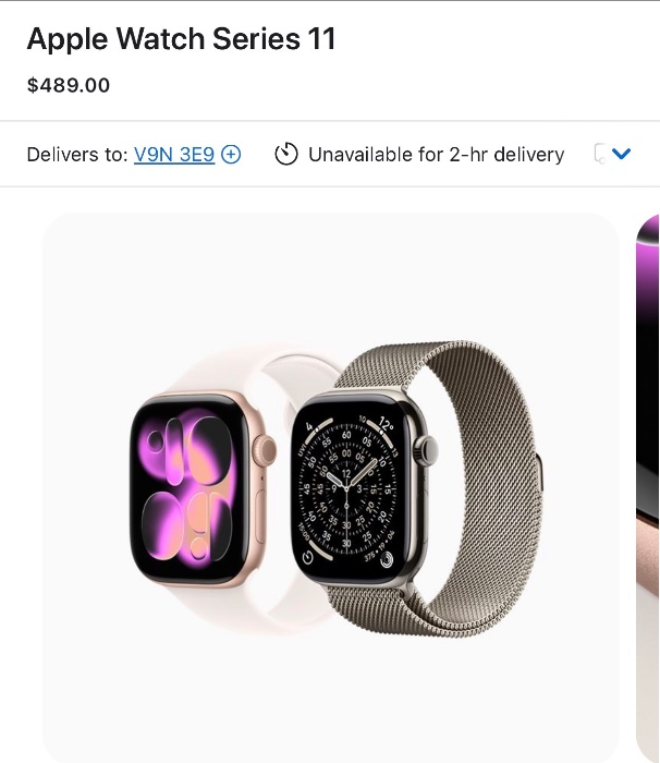First Apple Watch 11 