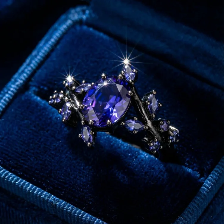 Sapphire Blaze Ring
