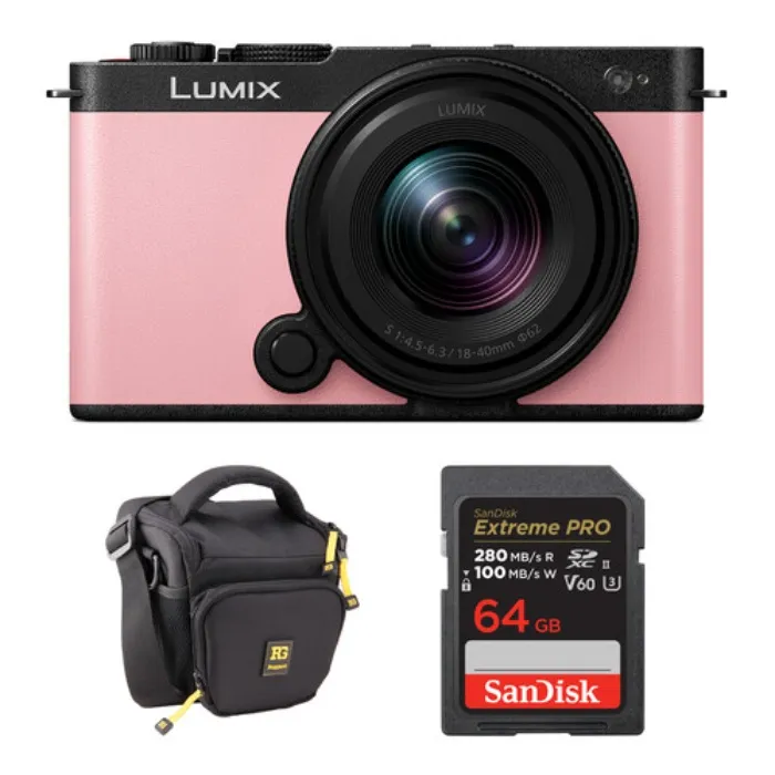 Panasonic LUMIX S9 Camera with 18-40mm Lens (Pink)