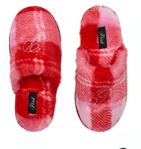Faux-Fur Closed-Toe Slippers