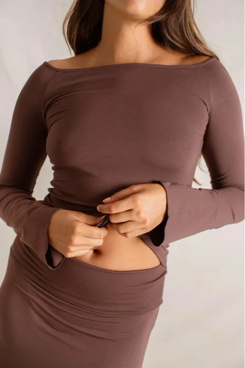 Layla Longsleeve Carob | XS/S