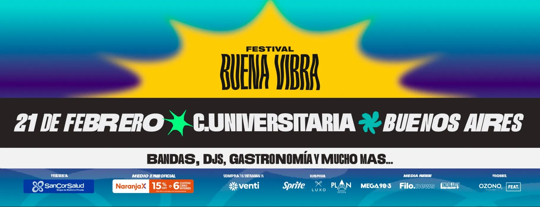 Festival buena vibra entrada VIP 
