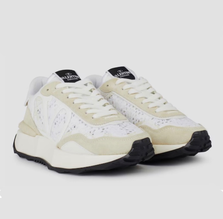 VALENTINO GARAVANI Lace And Mesh Lacerunner Trainers