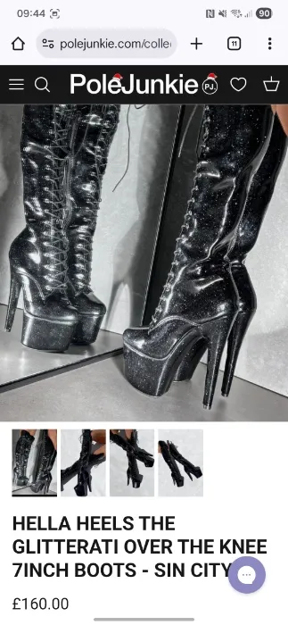 Club Hella Heels pole boots